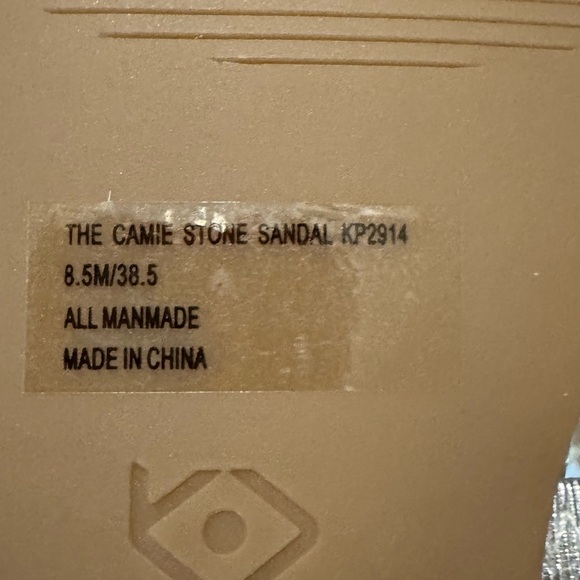 NWT Katy Perry Camie Silver Sandals Sz 8.5M Bling Slide - Picture 12 of 13